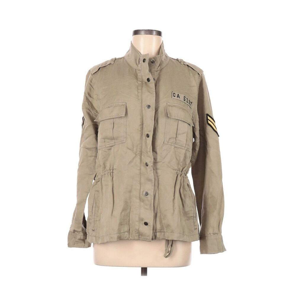 Rails Boho Canvas Cinch Waist Utility Jacket Long… - image 1